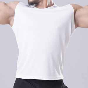 Streetwear Hooded Style Cut and Sew Tank Top Manufacturer Custom Cotton <b>TankTops</b> for <b>Men's</b> Sports Tank Top - Product Image 5