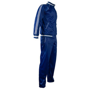 Survêtement de football décontracté pour homme à manches longues, couleur bleu marine, fermeture éclair intégrale, léger, respirant, vêtements de sport d'hiver, entraînement - Product Image 6