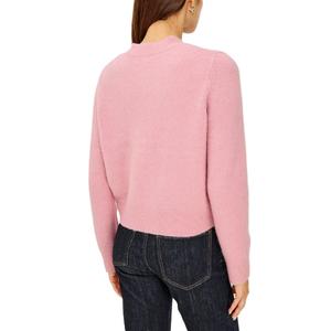 Suéter Cárdigan de Punto Acrílico 100% para Mujer, Manga Larga, Color Sólido, Estilo Casual con Cuello Redondo y Decoración de Botones para la Temporada de Invierno - Product Image 2