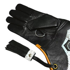 Guantes de Cetrería de Cuero Vacuno Premium REHEX IMPEX de 35 cm, Doble Capa de Seguridad con Elegante Puño |   Diseño Personalizado Disponible - Product Image 2