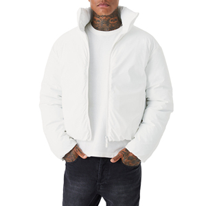 Chaquetas acolchadas de alta calidad de nuevo diseñador pesado para hombre, chaqueta blanca brillante personalizada de talla grande con burbujas de invierno para hombre, chaqueta acolchada para hombre - Product Image 6