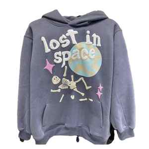 Sweat à capuche 100% coton lourd pour hommes le plus populaire prix d'usine Logo personnalisé 3D pour quantité de technique brodée d'impression bouffante - Product Image 1