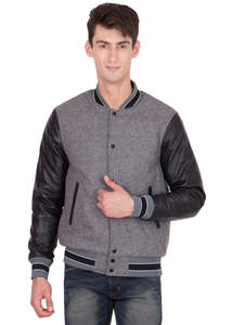 Chaqueta universitaria de lana con logotipo personalizado de calidad superior para hombre, tipo de cierre, bolsillos con botones, chaqueta Bomber de béisbol universitaria Letterman - Product Image 3