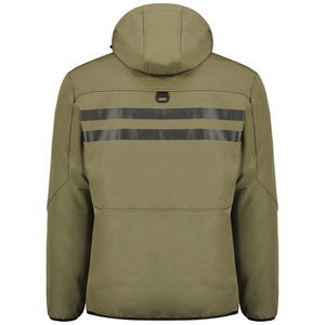 Nuevo ajuste relajado de alta calidad, prendas de vestir Premium, chaqueta cortavientos Softshell para hombres, chaqueta duradera con capucha elegante y moderna para hombres - Product Image 2