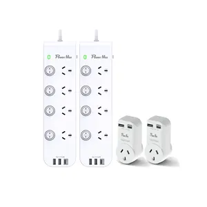 Australia Power Board 6 Way with Switch and Surge Protection