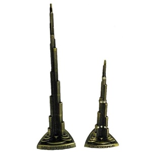 ของตกแต่งบ้านหรูหราสีทอง,ของตกแต่งภายในห้องนั่งเล่นสไตล์นอร์ดิกทันสมัย Burj Khalifa พร้อมเสื้อคลุมสีดำ - Product Image 1