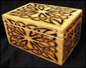 DESGIAN NATURAL WOODEN Premium Printed Home Wooden Tabletop Spice Box With Separate Compartments for Spices and - Product Image 1