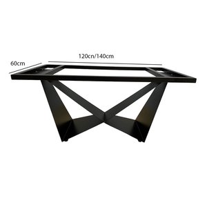 Patas de Mesa de Comedor en Forma de W de Estilo Industrial CHBBA007, Patas de Hierro Resistentes con Recubrimiento en Polvo para Cafeterías y Muebles para Hospitales - Product Image 6