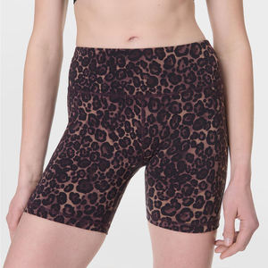 Custom genuine leopard print gym biker <b>shorts</b> high waist workout <b>seamless</b> fitness activewear compression <b>shorts</b> for women - Product Image 1