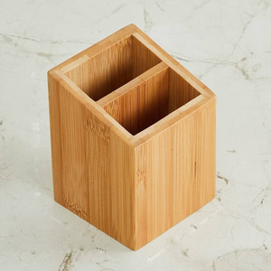 Portalápices de Madera Apilable Moderno y Ecológico con Diseño Personalizado, Decoración de Escritorio a Bajo Precio, Portaplumas de Bambú para Bolígrafos y Lápices - Product Image 5