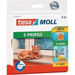 TESAMOLL 5463 ลูกกลิ้งประตู/หน้าต่างสีขาว กว้าง 9 มม. x สูง 4 มม. x ยาว 6 ม. ตัวกันลมเข้า ผลิตภัณฑ์ TESA - Product Image 1