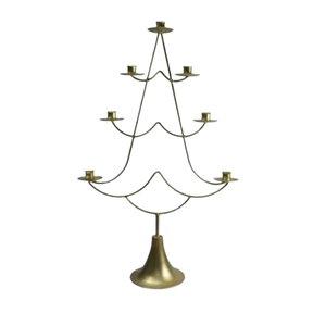 Bougeoir votif fait à la main de qualité supérieure, décoration de fête, support de bougie luxueux, support en métal doré à vendre - Product Image 1