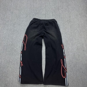 Pantalon de survêtement Hip Hop pour homme en coton personnalisé, brodé, patchwork, fermeture à cordon, French Terry, poids moyen, respirant - Product Image 3