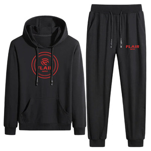 Conjuntos de gimnasio de invierno para hombre 2025, chándal informal ecológico de gran tamaño con manga larga transpirable a prueba de viento, Color sólido, talla XL - Product Image 1