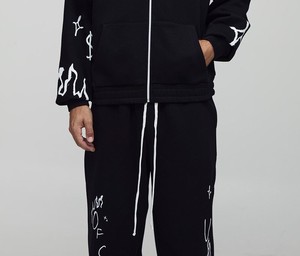 Top Quality Cotton <b>80</b>% Fleece 20% Hoodie Set Men Women Winter Loose Zipper Long Sleeve Hooded Tracksuit <b>Outfit</b> Plus Size - Product Image 3