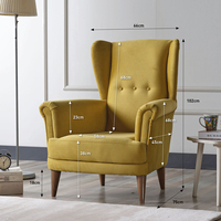 Fauteuil une place au design moderne, confort grandeur nature, canapé Bergère convertible et inclinable, mobilier compact pour la maison et les centres de villégiature, turc
