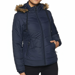 Veste matelassée thermique d'hiver pour homme, vêtements d'extérieur, veste bomber rembourrée chaude, 100% toile de coton, séchage rapide, OEM ODM - Product Image 1