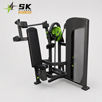 Machine de musculation commerciale SK pour pression pectorale, à charge par poulie, pour entraînement en position assise, équipement de musculation des pectoraux pour salle de sport, certifiée CE