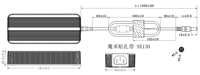 Adaptateur secteur AC/DC 12V 12A 144W CE, entrée AC 100-240V 50/60Hz, compatible mondial