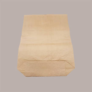 Reinforced Brown Kraft <b>Paper</b> Bags Half Format Type a 50 Lt Capacity for Food or <b>Waste</b> Separation Embossed Surface 20 Pieces - Product Image 3