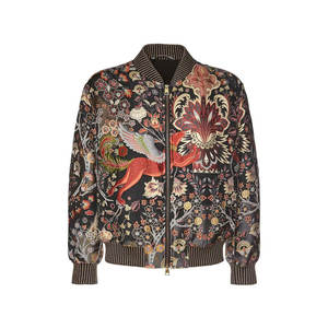 Nouveau blouson aviateur coupe-vent en satin de polyester pour hommes, manteaux décontractés à col montant avec logo avant réversible - Product Image 5