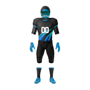 Uniforme de fútbol americano de manga corta personalizado de alta calidad para deportes y equipos al por mayor - Product Image 2