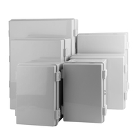 Couvercle gris de boîtier électrique extérieur étanche IP66 en plastique ABS encliquetable pour la boîte de jonction étanche de distribution d'énergie