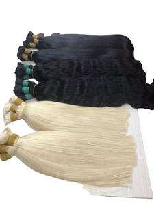 Venta al por mayor extensiones de cabello humano liso vietnamita de 30 pulgadas a granel sin enredos que se desprenden de encaje largo tupé onda Suiza - Product Image 5