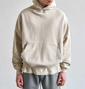 Sudadera con capucha lavada vintage pesada con logotipo personalizado, Sudadera con capucha lavada con ácido para hombre, Sudadera con capucha térmica lavada con ácido de talla grande para hombre, ropa al por mayor - Product Image 1