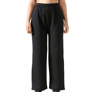 Pantalon baggy vintage pour femmes, vêtements d'hiver élégants et confortables avec fermeture à la taille élastique Design avant plat - Product Image 1