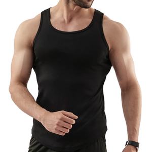 Stringers hombres transpirable 100% algodón hombres gimnasio camiseta sin mangas Fitness deporte ropa entrenamiento hombres chalecos OEM entrenamiento 100% algodón chalecos - Product Image 1