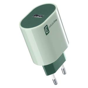 STYLECOLOR Cargador USB Tipo-A de 12W Verde, Adaptador de Viaje ACHUSBSMART12WG - Product Image 1