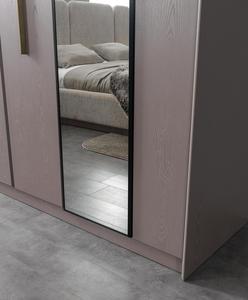 Juego de Dormitorio Moderno Tapizado con Armario de 6 Puertas, Muebles Contemporáneos para Recámara Principal con Mesitas de Noche con Cubierta de Mármol - Product Image 3