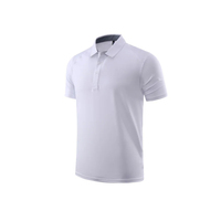 Tissu extensible 100 % coton en gros, style tricoté, avec logo personnalisé brodé, pour uniforme de golf uni, respirant
