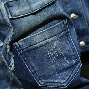 Ensemble denim de haute qualité avec logo personnalisé et dernier design pour hommes Ensemble denim deux pièces élégant et ajusté avec design personnalisé pour hommes - Product Image 4