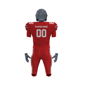 ชุดยูนิฟอร์มอเมริกันฟุตบอลแบบใหม่ ปี 2026 ชุดคอมโบ กางเกงขาสั้น ไซส์ใหญ่ ระบายอากาศ ป้องกันรังสียูวี ซับเหงื่อ เสื้อเจอร์ซีย์สั่งทำพิเศษ - Product Image 6