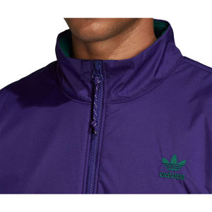 Veste de survêtement à demi-zip Adidas Winterized pour homme, sweats actifs, couleur : vert collégial/violet collégial, 100% authentique - Product Image 4