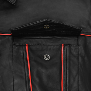 Custom High Quality <b>Sheepskin</b> Leather Men's Street Wear Winter <b>Jacket</b> Top Grade Leather <b>Jacket</b> Manufacturer - Product Image 5