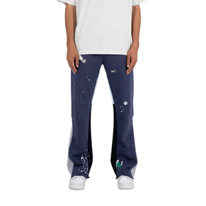 Premium Best Men's <b>Flare</b> Track Pants Lightweight Casual French Terry Cotton <b>Sweatpants</b> Drawstring Closure <b>Wholesale</b> - Product Image 1
