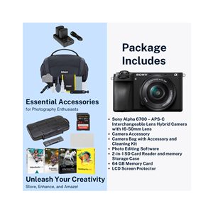 Appareil photo hybride sans miroir APS-C à objectif interchangeable, objectif 16-50 mm, haute performance pour la photographie, appareils photo numériques d'occasion, édition - Product Image 3