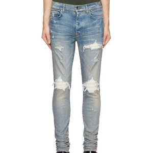 กางเกงยีนส์เดนิมทรงตรงสำหรับผู้ชาย คุณภาพสูง ผ่านกระบวนการซักแบบวินเทจ น้ำหนักเบา แห้งเร็ว ระบายอากาศได้ดี - Product Image 2