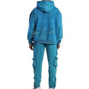 Dernière conception Survêtements délavés à l'acide fabriqués au Pakistan Service OEM Vente en gros Survêtements délavés à l'acide pour hommes - Product Image 2