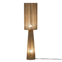 Lampe sur pied en papier mâché noire élégante avec LED G9 dimmable, abat-jour jaune, design moderne, 55 pouces, pour chambre/salon/bureau, vente en gros