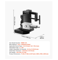 Machine à embosser manuelle en acier allié, personnalisable OEM, avec plaque d'embossage 14.2 X 10.2 et course de pression de 0.47, pour diverses applications