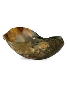 Bol à salade en corne de buffle d'eau véritable, écologique, sculpté à la main, design simple, décoration d'intérieur par Crescent Crafts - Product Image 2