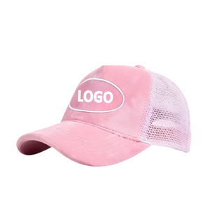 Casquette de golf respirante haute performance 5 panneaux en velours et maille, style trucker, avec logo brodé 3D personnalisé, fermeture snapback, livraison rapide - Product Image 2