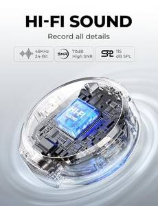 Los Más Vendidos, Listos para Enviar, Audio Estéreo/Surround Activo, Hollyland Lark M2 Combo (USB-C RX + Lightning RX + Estuche de Carga) Negro - Product Image 3