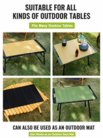 Tapis de table pliable d'extérieur CLS - Tapis de table en silicone imperméable et isolant thermiquement ; résistant à l'humidité, non destiné au pique-nique/camping