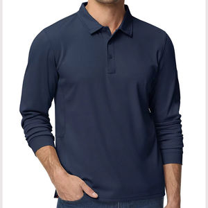 Polos de algodón orgánico para hombres Tela ecológica Ajuste suave Manga corta Ropa informal transpirable a granel - Product Image 1