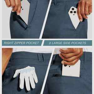 Pantalones cortos de algodón de alta calidad para hombre, nuevo diseño, pantalones cortos de Golf de estilo informal para exteriores, transpirables, con bolsillos 3D, pantalones cortos de Golf - Product Image 4